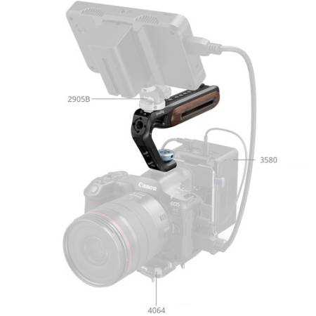 SmallRig 5250 - drewniany uchwyt górny, przykład użycia